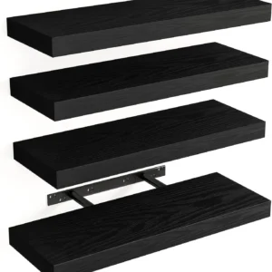Black Floating Wall Shelves