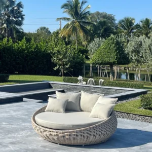 Leisure Beach Furniture for Seaside Round Rattan