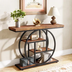 Console Table, 4-Tier Entryway Table