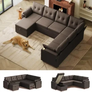 110'' Sectional Couches for Living Room.